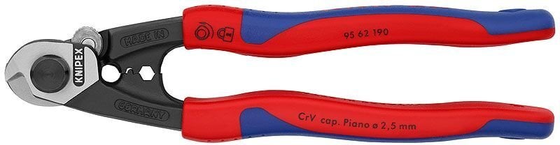 Trossilõikur 190mm kuni D7mm comfort käepide, Knipex hind ja info | Käsitööriistad | kaup24.ee