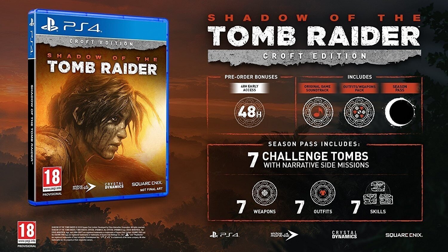 PlayStation 4 mäng Shadow of the Tomb Raider Croft Edition цена и информация | Arvutimängud, konsoolimängud | kaup24.ee