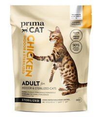 PrimaCat täistoit steriliseeritud kassidele kanalihaga 1,4kg цена и информация | Сухой корм для кошек | kaup24.ee