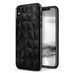 Blun 3D Prism Shape Super Thin Silicone Back cover case for Huawei Mate 20 Lite Black hind ja info | Telefoni kaaned, ümbrised | kaup24.ee