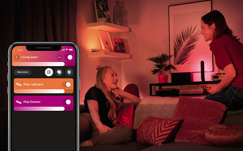 Nutivalgusti Philips Hue White and color ambiance Play valgusti - kaksikpakk hind ja info | LED ribad | kaup24.ee