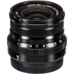 Fujifilm XF 16 мм f/2.8 R WR lens, black цена и информация | Линзы | kaup24.ee