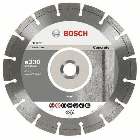 Teemantlõikeketas Bosch Standard for Concrete, v цена и информация | Käsitööriistad | kaup24.ee