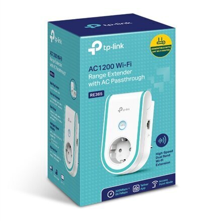 TP-LINK Extender RE365 802.11ac, 2.4GHz hind ja info | Juhtmeta pöörduspunktid  (Access Point) | kaup24.ee