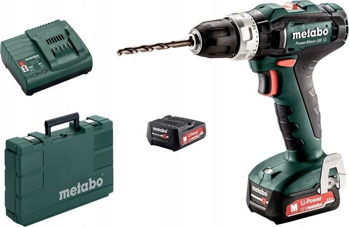 Löögiga akutrell PowerMaxx SB 12 / 2x2,0 Ah, Metabo hind ja info | Akutrellid, kruvikeerajad | kaup24.ee