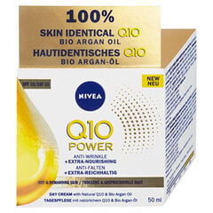 Nivea Q10 Power Anti-Wrinkle + Extra Nourishing päevakreem 50 ml цена и информация | Кремы для лица | kaup24.ee