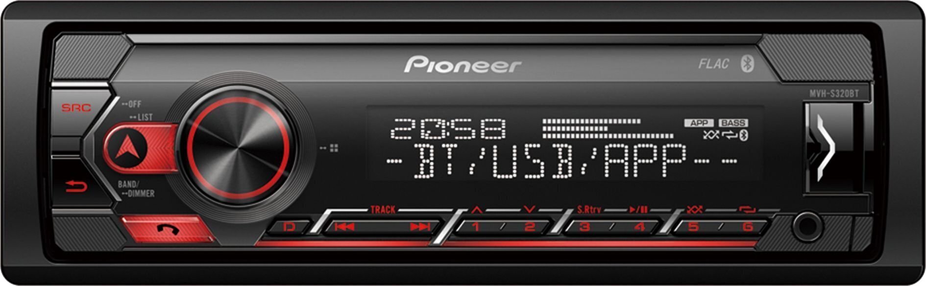 Pioneer MVH-S320BT цена и информация | Autoraadiod, multimeedia | kaup24.ee