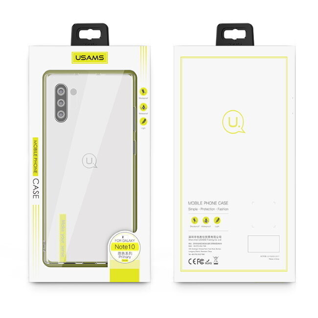 Ümbris USAMS    Samsung    Galaxy Note 10 Primary TPU Cover    Transparent цена и информация | Telefoni kaaned, ümbrised | kaup24.ee