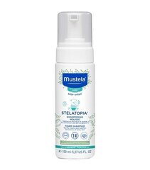 Mustela Bébé Stelatopia Foam Shampoo шампунь для детей 150 мл цена и информация | Косметика для мам и детей | kaup24.ee