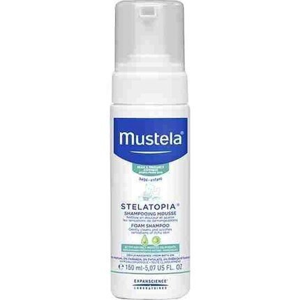 Mustela Bébé Stelatopia Foam Shampoo šampoon lastele 150 ml цена и информация | Laste ja ema kosmeetika | kaup24.ee