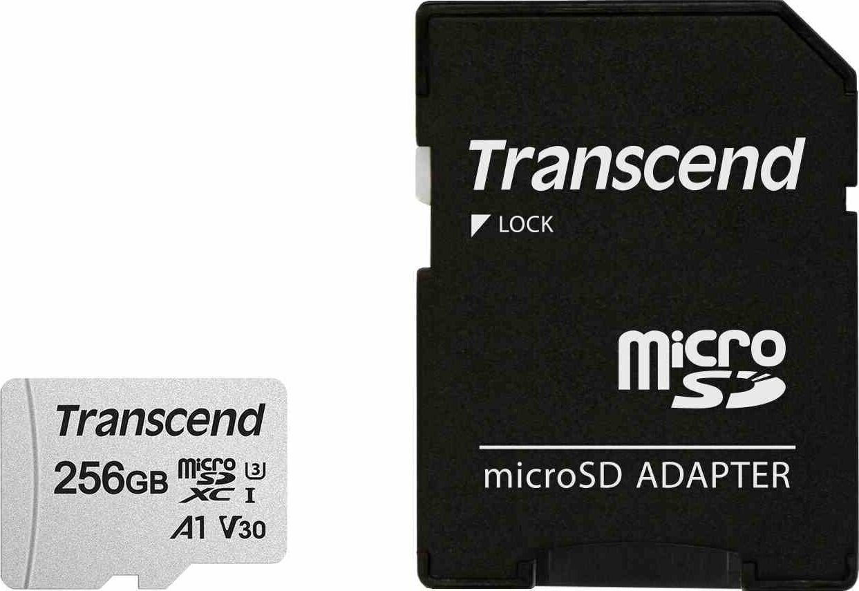 Mälukaart Transcend Micro SDXC 256GB W/ADAP/C10 TS256GUSD300S-A цена и информация | Mobiiltelefonide mälukaardid | kaup24.ee