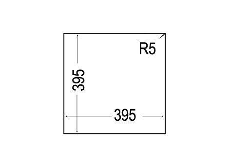 Valamu Teka Square 40.40TG must цена и информация | Köögivalamud | kaup24.ee