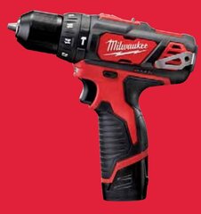 Akulöökrell Milwaukee M12 BPD-202C 12V / 2x2,0 Ah liitiumioon hind ja info | Akutrellid, kruvikeerajad | kaup24.ee