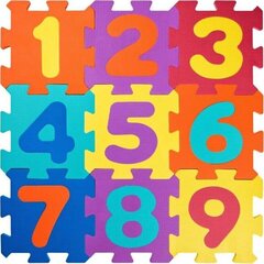 Plastica 91627 EVA Foam Puzzle floor mats Numbers (10 pcs) for kids 1+ years Colorful цена и информация | Пазлы | kaup24.ee
