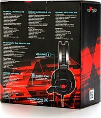 Red Fighter H3 Gaming Headset Игровые наушники с Mикрофоном и LED / 2x 3.5mm / USB / подсветкой цена и информация | Наушники | kaup24.ee