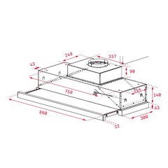 Традиционная вытяжка Teka CNL9815 PLUS 90 cm 730 m3/h 65 dB 277W A цена и информация | Вытяжки на кухню | kaup24.ee