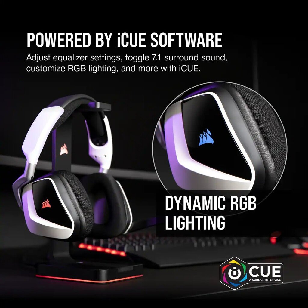 Corsair Void Elite RGB USB White hind ja info | Kõrvaklapid | kaup24.ee