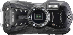 Ricoh WG-70, черный цена и информация | Цифровые фотоаппараты | kaup24.ee