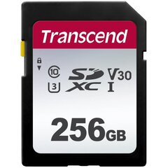 Карта памяти SDXC 256GB UHS-I/C10 TS256GSDC300S TRANSCEND цена и информация | Карты памяти для телефонов | kaup24.ee