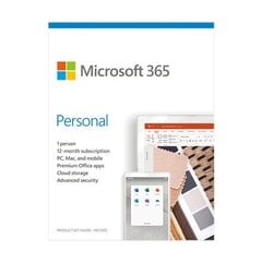 Microsoft 365 Personal QQ2-00989 1 Perso цена и информация | Программное обеспечение для офиса | kaup24.ee