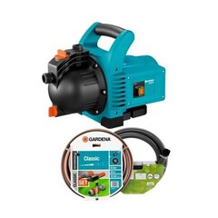 Насос для сада Classic Garden Pump Set 3000/4 в комплекте (20 м, 1/2 шланг + 3.5 м всасывающий шланг) цена и информация | Насосы для грязной воды | kaup24.ee