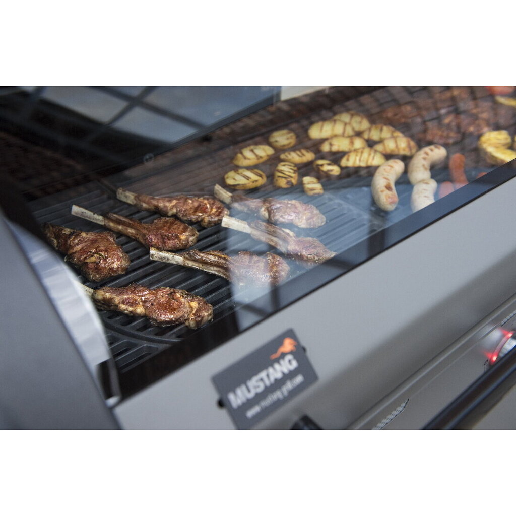 Gaasigrill Mustang Sapphire 5+1+1 must, 204 x 59 x 117 cm hind ja info | Grillid | kaup24.ee