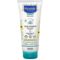 Mustela Bébé Stelatopia Cleansing Gel dušigeel lastele 200 ml цена и информация | Косметика для мам и детей | kaup24.ee