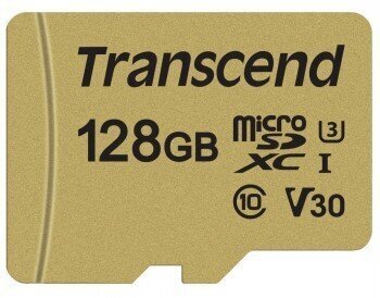 TRANSCEND MICROSDXC UHS-3/V30 128GB W/ ADAPTER цена и информация | Fotoaparaatide mälukaardid | kaup24.ee