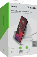 Belkin Wireless Charging Stand + Speaker цена и информация | Зарядные устройства для телефонов | kaup24.ee