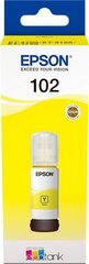 EPSON ECOTANK 102 YELLOW 70ML цена и информация | Картриджи для струйных принтеров | kaup24.ee