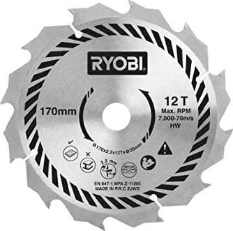 Saeketas Ryobi, 170 mm, CSB170A1 цена и информация | Lihvmasinad ja ketaslõikurid | kaup24.ee