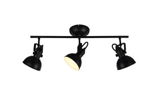 Точечный светильник (спот) Gina 3 лампы 3xE14 матовый черный цена и информация | Потолочные светильники | kaup24.ee