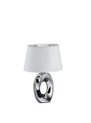 Настольный светильник Taba 33 см Е14 серебристый/белый цена и информация | Настольная лампа | kaup24.ee