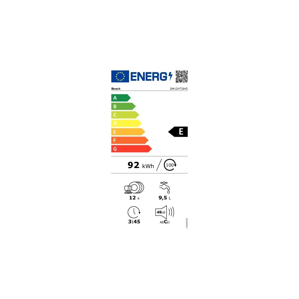 Integreeritav nõudepesumasin, Bosch SMU2HTI64S, laius 60cm, A++, rst.vaba uks hind ja info | Nõudepesumasinad | kaup24.ee