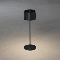 Настольная лампа Konstsmide Positano, круглая, черная, USB зарядка, регулируемая, 2700/3000K цена и информация | Уличное освещение | kaup24.ee