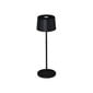 Konstsmide Lauavalgusti Positano, ümmargune, must, USB laadija, dimmerdatav, 2700/3000K hind ja info | Aia- ja õuevalgustid | kaup24.ee