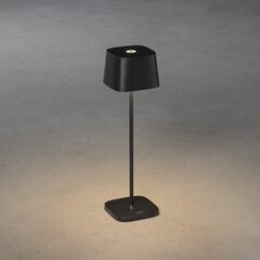 Konstsmide Настольная лампа  Capri, квадратный, черный, USB зарядка, регулируемый цена и информация | Уличное освещение | kaup24.ee