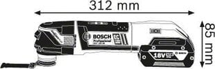 Многофункциональный инструмент Bosch GOP 18V-28 18 В  цена и информация | Шлифовальные машины | kaup24.ee