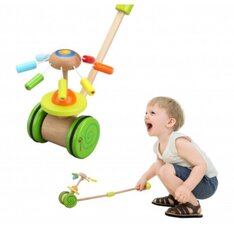 Puidust lükatav mänguasi Spacer Classic World, karussell, 3+ aastat цена и информация | Игрушки для малышей | kaup24.ee