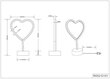 Trio LED laualamp Heart hind ja info | Laualambid | kaup24.ee