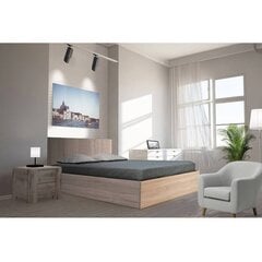 Pesukastiga voodi Madrid 140x200 cm, tamm hind ja info | Voodid | kaup24.ee