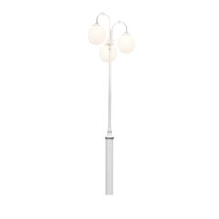 Светильник-столб (уличный светильник) Arcturus Triple, белый цена и информация | Уличное освещение | kaup24.ee