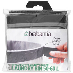 Brabantia мешок для белья 60 л, серый цена и информация | Аксессуары для ванной комнаты | kaup24.ee