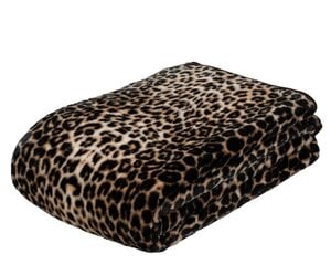 Плед CASHMERE, леопардово-коричневый, 150x200 см цена и информация | Покрывала, пледы | kaup24.ee