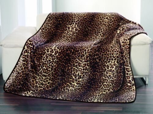 Tekstiilikompanii pleed/tekk Cashmere Leopard, pruun, 150 x 200 cm цена и информация | Voodikatted, pleedid | kaup24.ee