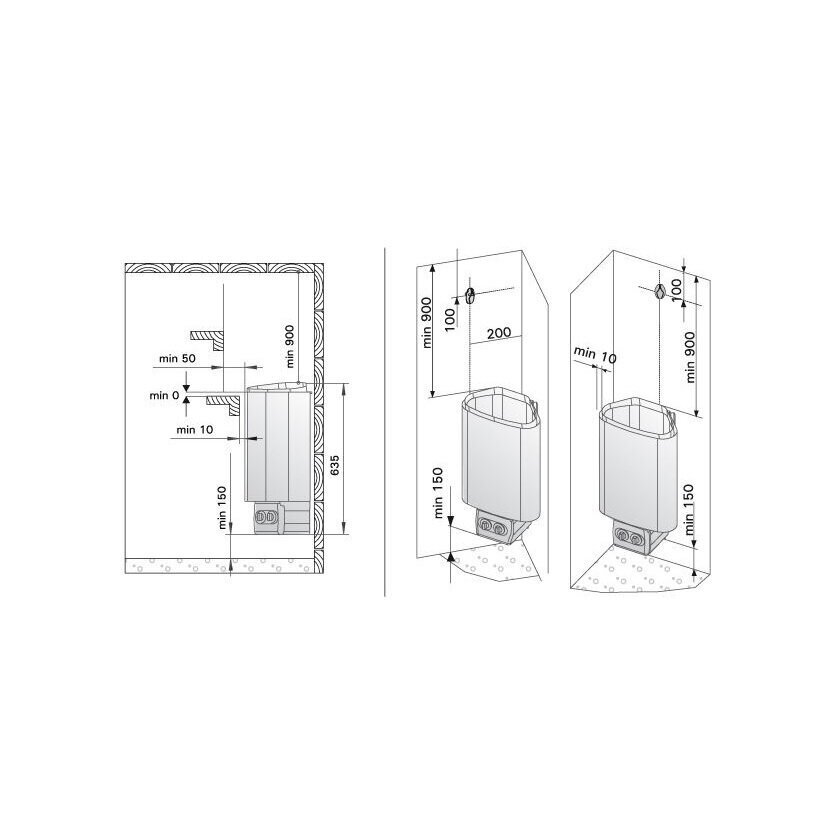 Elektrikeris Harvia Delta D36E, 3,6 kW цена и информация | Sauna seadmed | kaup24.ee