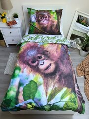 Voodipesukomplekt Orangutan, 140 x 200 cm + padjapüür 70 x 90 cm цена и информация | Постельное белье | kaup24.ee