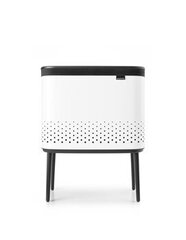 Корзина для белья Brabantia Bo 60 л, белая цена и информация | Ящики для вещей | kaup24.ee