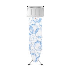 Гладильная доска Brabantia B Bubbles, 124x38 см, светло-голубая/белая цена и информация | Гладильные доски | kaup24.ee