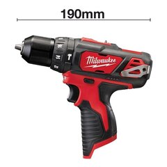 Аккумуляторная ударная дрель-шуруповерт MILWAUKEE M12 BPD-0 цена и информация | Шуруповерты, дрели | kaup24.ee